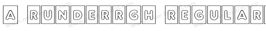 a RunderRgh Regular字体转换